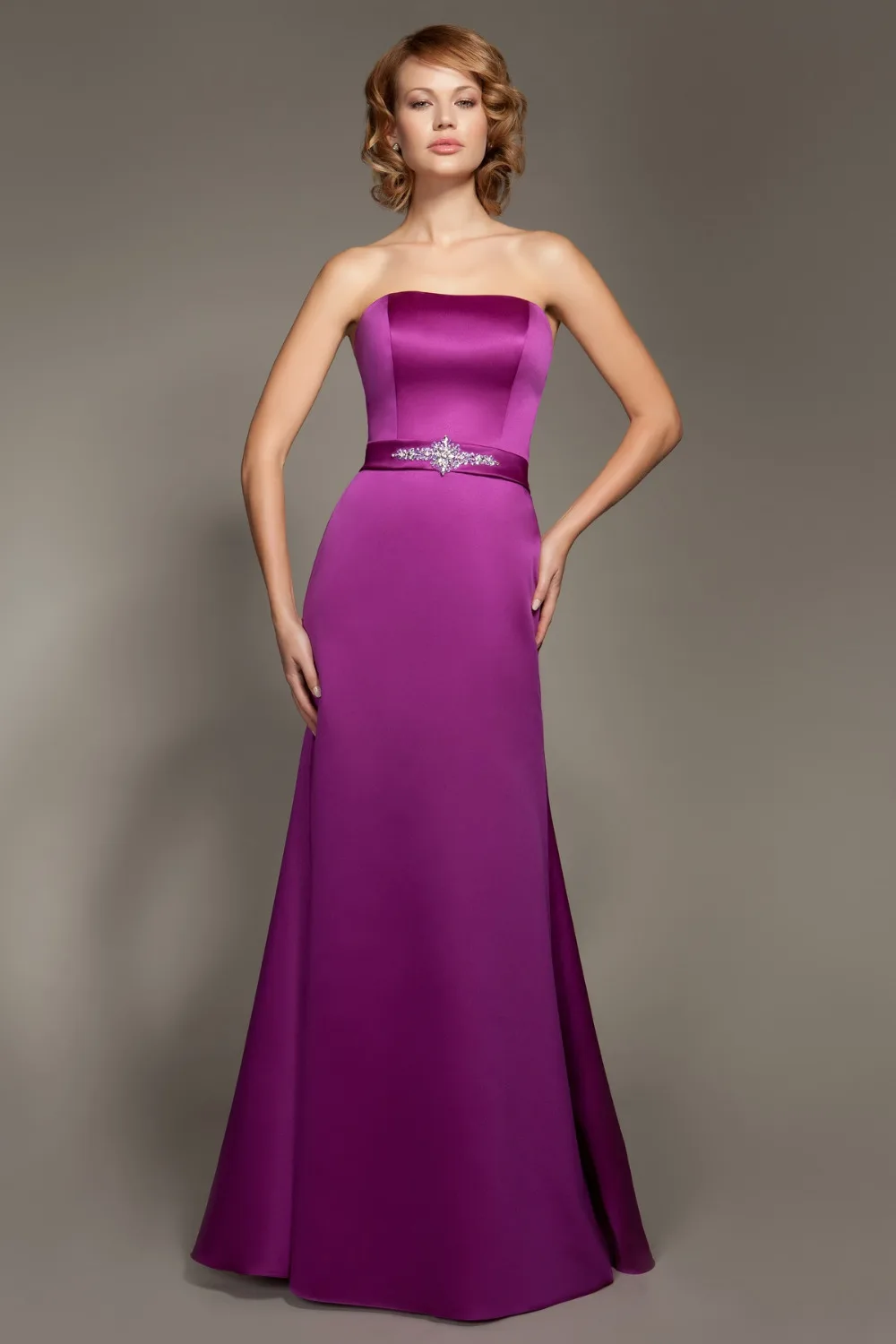 dark magenta bridesmaid dresses