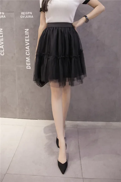 chiffon and tulle skirt