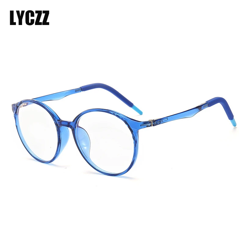 LYCZZ 2019 новые детские прозрачные линзы оправа анти голубые легкие оправы очков для