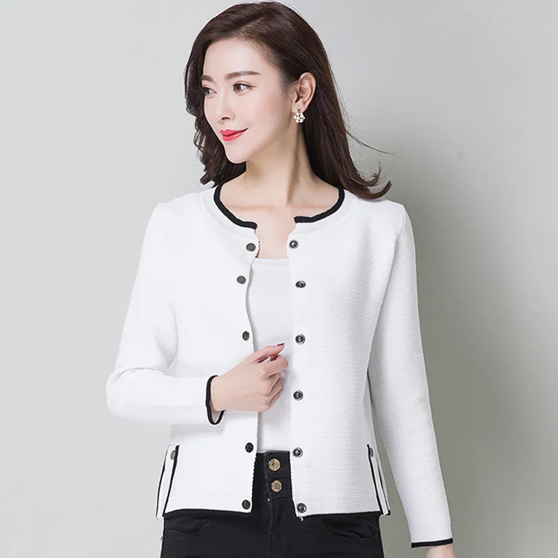 OLGITUM Women Knit Cardigan spring Slim Loose linra sweater Cardigan Cashmere Blending Women coat for women SW249