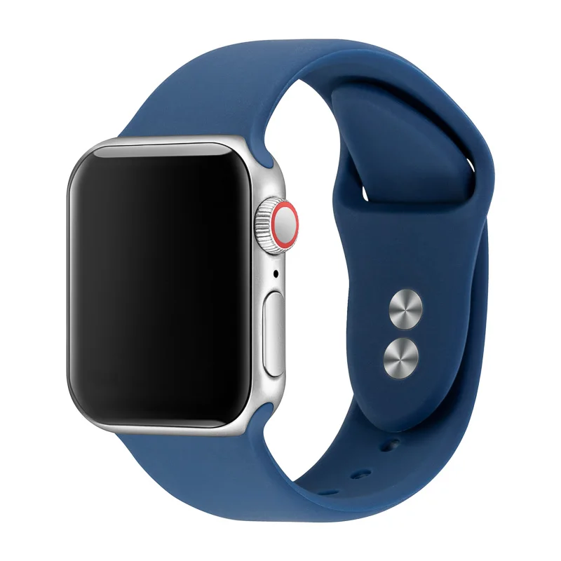 Браслет для Apple Watch 38 мм 40 мм 42 мм 44 мм с двойной пряжкой силиконовый Iwatch ремешок для Apple Watch серии 4,3, 2,1 81024
