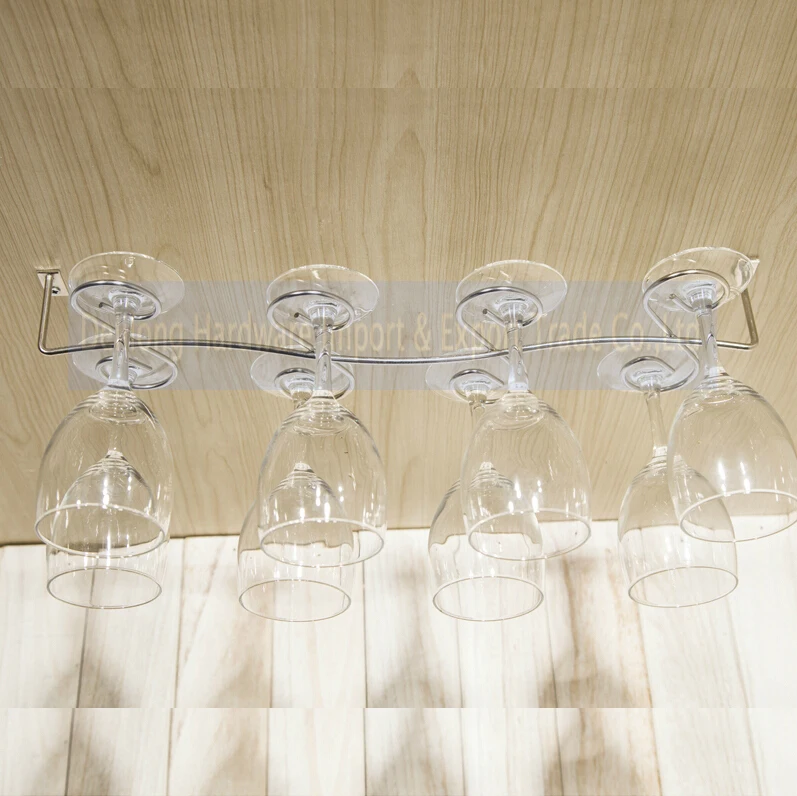 Держатель для вина из нержавеющей стали в форме S стойка для фужеров Подвесная подставка для чашек стойка для стаканов шампанского 8 чашек