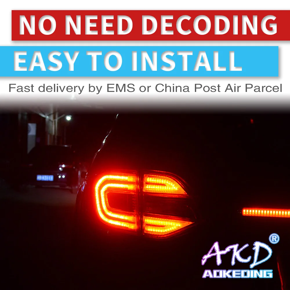 

2PCS LED Rear Tail Light For Ford Everest Endeavour 2016 2017 2018 Car LED Bumper Light Brake Light Rear Decoration Lamp