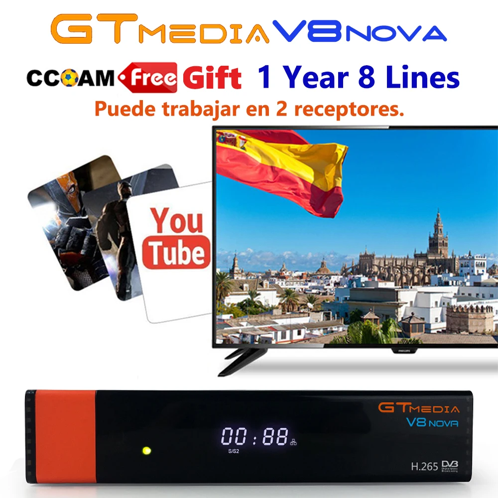 Aliexpress.com : Buy FTA Gtmedia V8 NOVA DVB S2 Built wifi