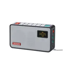 Бесплатная доставка TECSUN ICR-100 TF карты мини-громкоговоритель Регистраторы MP3-плееры Радио FM 76-108 с 16 г max памяти TF
