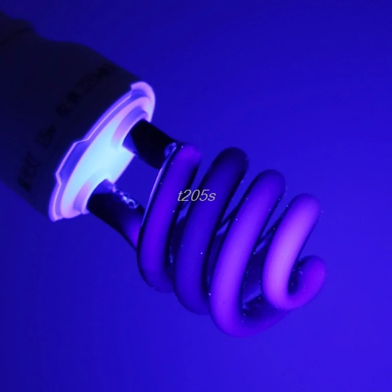 E27 5/15/20W UV ультрафиолетовые люминесцентные черный светильник CFL Лампа 220V T16 Прямая