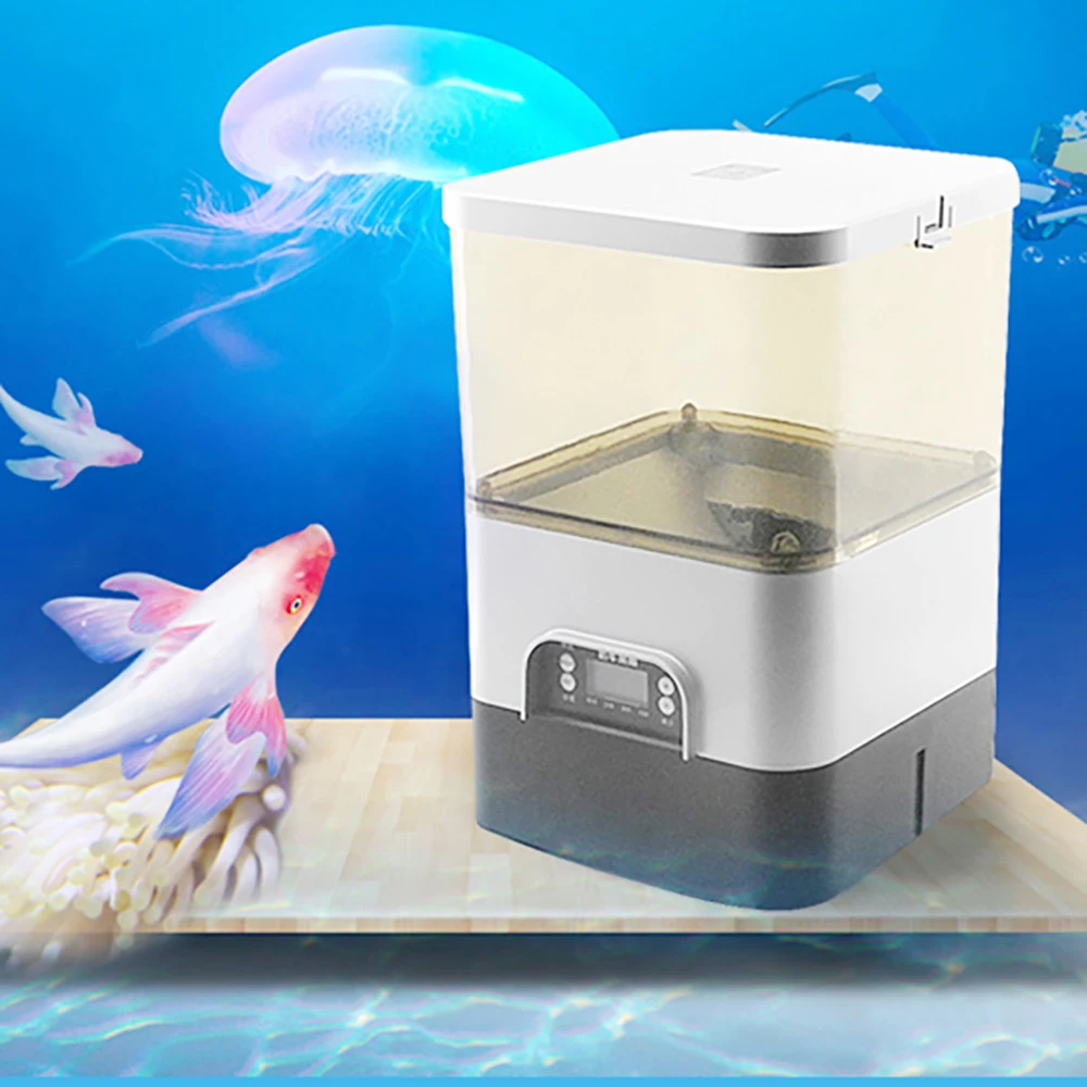 

Automatic Feeding Fish Timing Feeder Fish Intelligent Large Capacity Koi Fish Tank Fish Pond Feeding Machine
