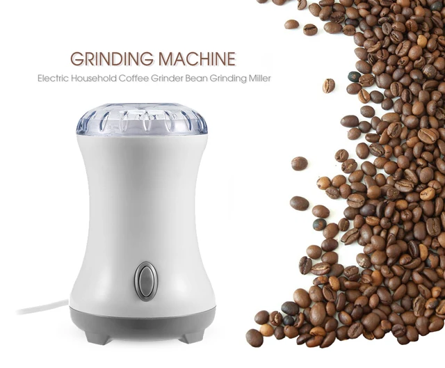 Portable Electric Coffee Grinder Machine Household Portable Electric Coffee Grinder Machine Household Bean Grinding Miller Stainless Steel Burr