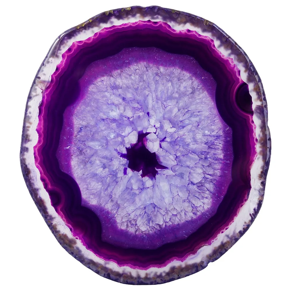 5.9g-k9062 Natural Purple Agate  Flatback Gemstone Earrings Drilled Gemstone Cabochon 19x19x3mm