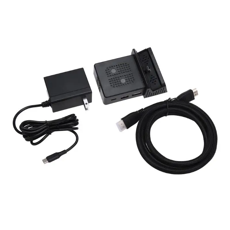 Охлаждающая док-станция Стенд 1080 P видео выход HDMI кабель США Plug AC 100-240 В адаптеры питания комплект для NS nintendo переключатель