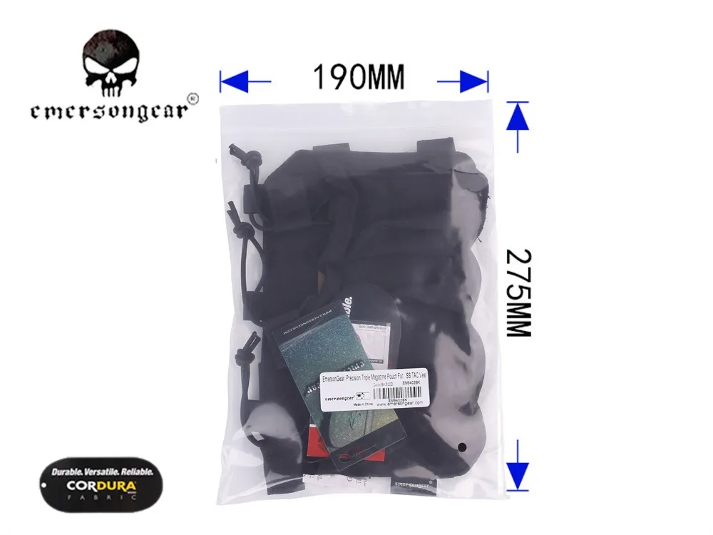 EMERSON Тройная журнальная сумка для SS жилет 5,56/7,62 подсумок для журналов держатель Emersongear Tacrical Mag Чехол черный Coyote EM6402