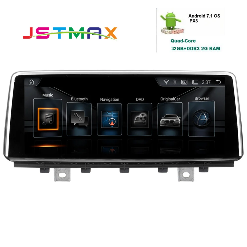 

JSTMAX 10.25" PX3 Android 7.1 OS Car Radio Player For BMW X5 X6 2014-2017 With 2G RAM+32G ROM GPS Navi SWC BT Music OBD DVR