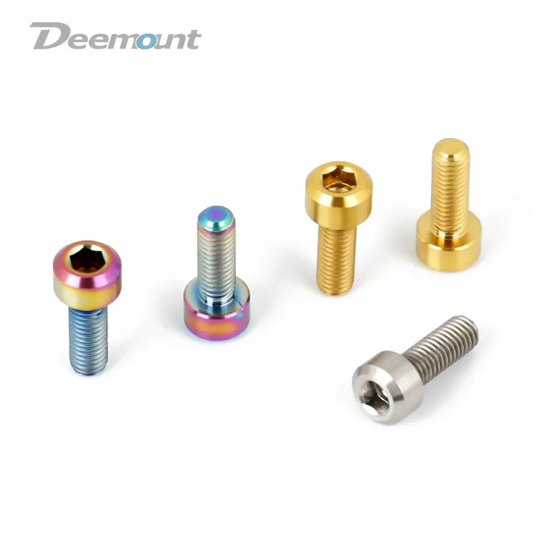 Deemount M5 * 14 مللي متر Derailleur شيفتر البراغي عرافة برئاسة الدراجة الجبلية MTB Ti TC4 مسامير 2 قطعة دراجة أجزاء الربط Deemount M5 * 14 مللي متر Derailleur شيفتر البراغي عرافة برئاسة الدراجة الجبلية MTB Ti TC4 مسامير 2 قطعة دراجة أجزاء الربط