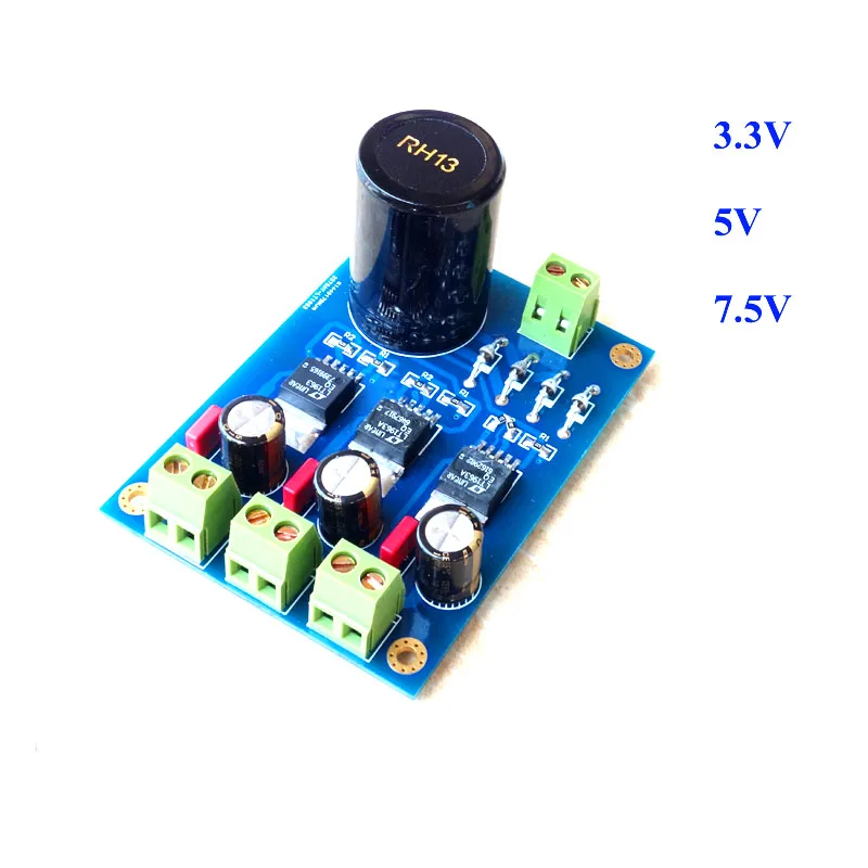 

LT1963A High Speed Low Noise Triple Independent Linear Regulated amplifier Power Supply Amanero XMOS DAC Power Board