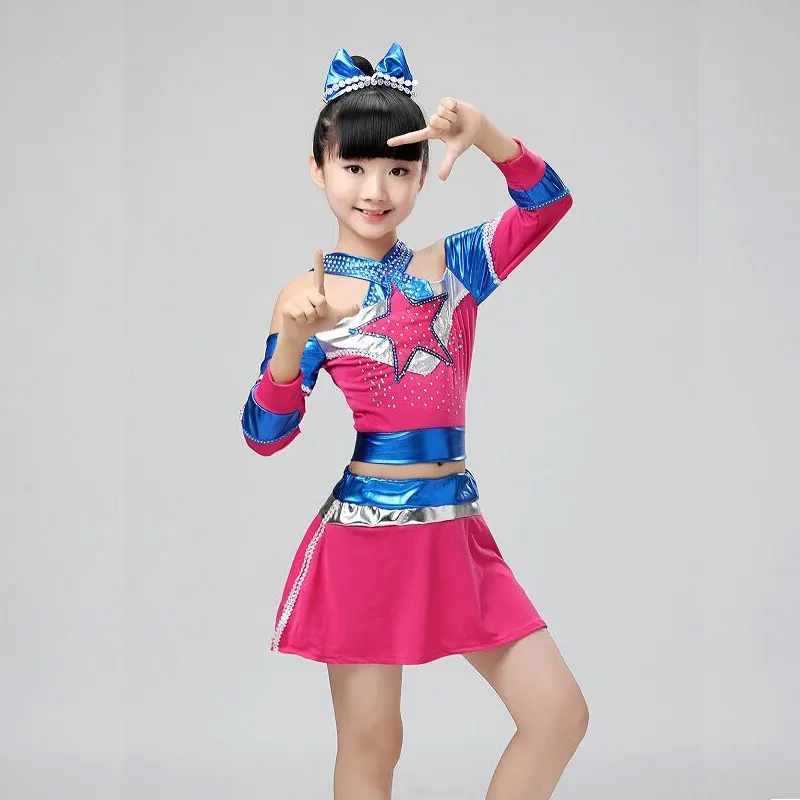 

Cheerleader Dress Children Cheerleading Custome Aerobics Clothing with Sock