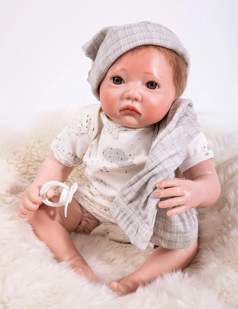 Bebe Reborn Toys 50cm Silicone Reborn Sleeping Baby Doll Kids Playmate Gift For Boy Baby Alive Soft Toys For Bouquets Doll Dolls Aliexpress