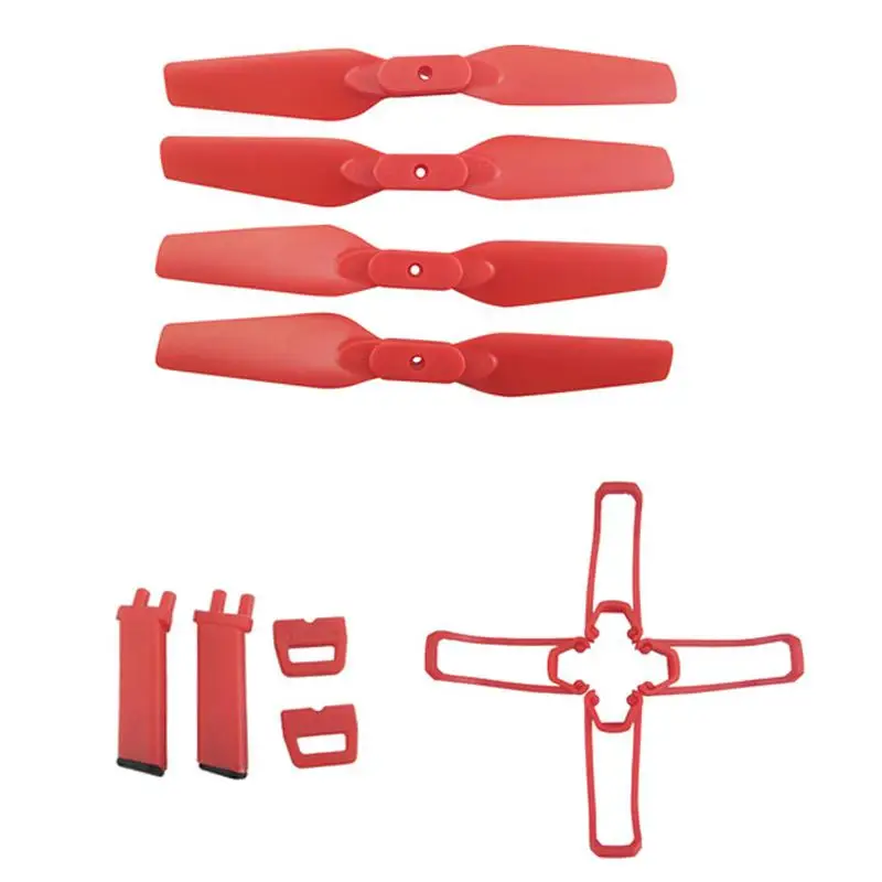 

HobbyLane for Eachine E58 RC Quadcopter Spare Parts Propeller Blades Landing Gear Propeller Guard Protection Cover Set
