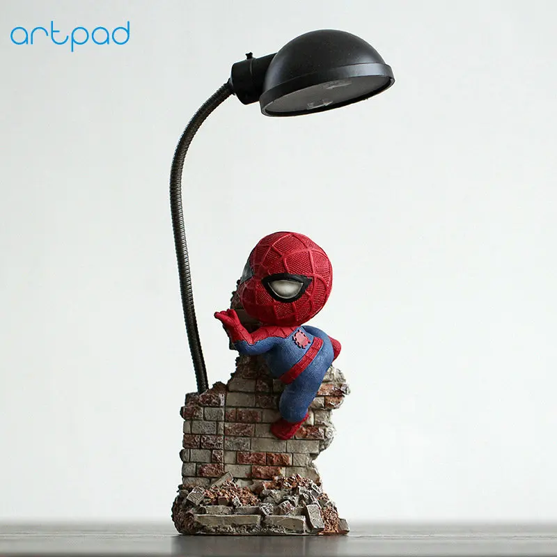 LED Kinder Taschenlampe Taschen Lampe Nacht Licht  Alu  Spiderman Avengers 