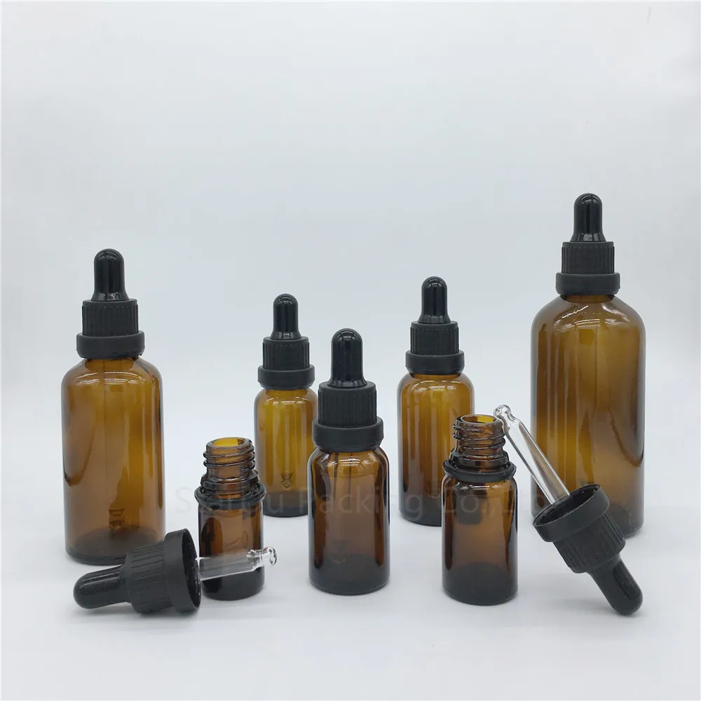Download 5ml 10ml 15ml 20ml 30ml 50ml 100ml Amber Glass Dropper ...