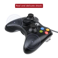 Cdragon USB Wired Joypad Gamepad Black Controller For Xbox 360 Joystick For Official Microsoft PC for Windows 7 / 8 / 10
