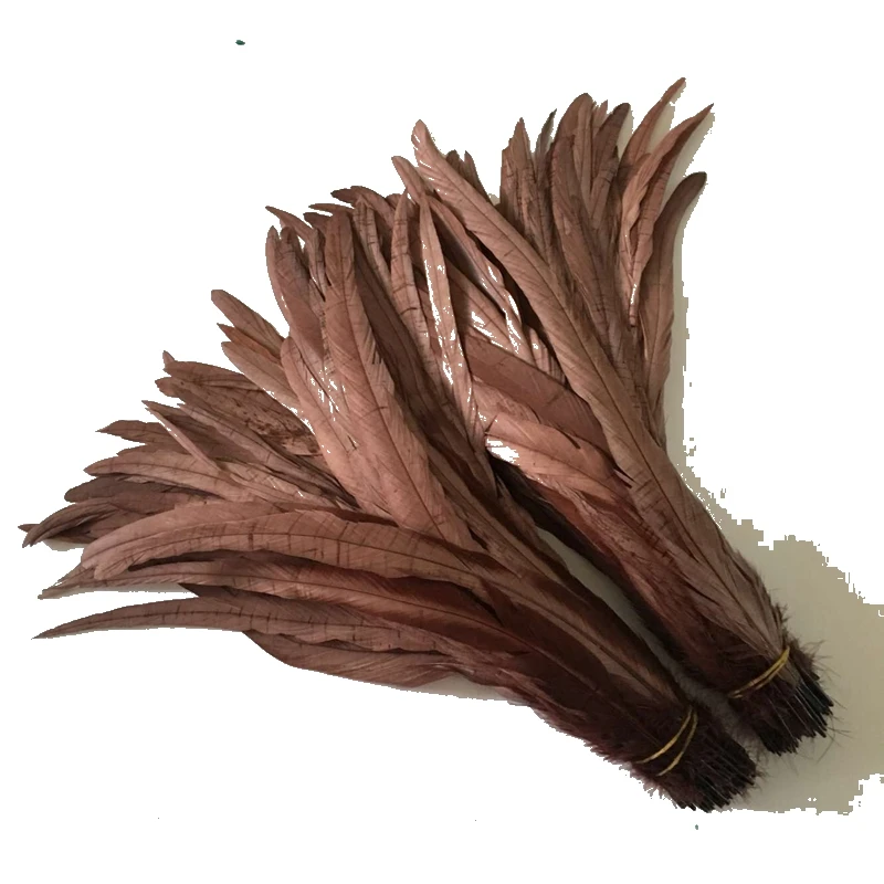 35-40cm/14-16inch Brown Rooster Tail Featherfor Costume&mask Coque