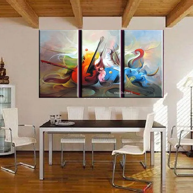 Main image musique huile de décor à la maison peintures pour le salon mur peintures abstraite.jpg 640x640.jpg Décor Salon Mur