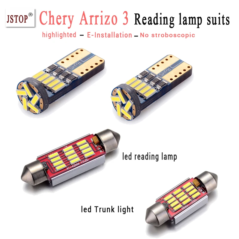 

4piece/set Interior Light canbus w5w t10 lamp 12V festoon canbus led C5W led reading light T10 lamp W5W canbus led Trunk light