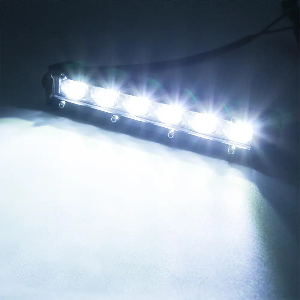 SUV Led Light Bar 18 Вт Супер тонкая Рабочая Сеть дневного света для мотоцикла Трактор Лодка внедорожный грузовик 12 В 24 В r20