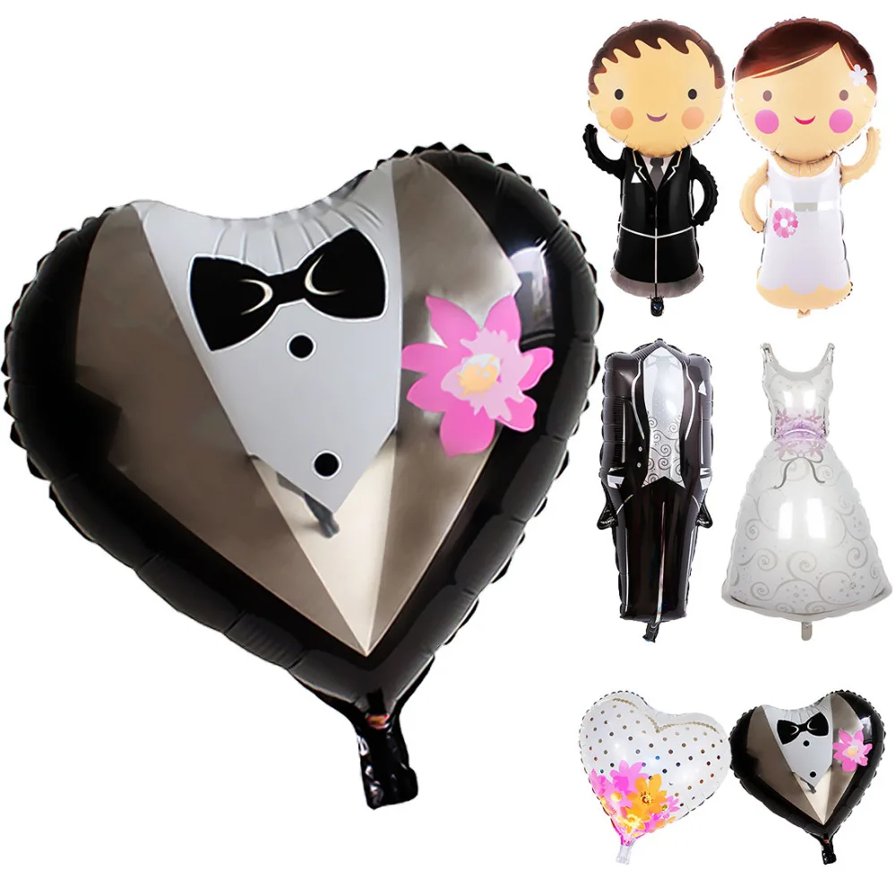 Buy 18 inches Wedding Decoration Heart Bride Groom