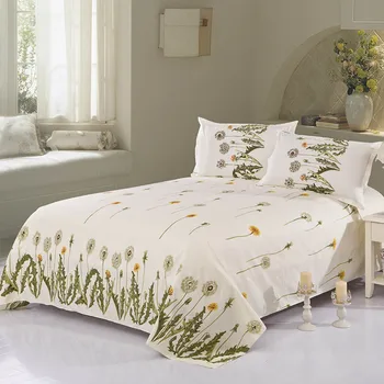 

bed sheet Large flower style sheet single-piece aloe fashion cotton sheet don't fade Can't afford ball include two pillowcase