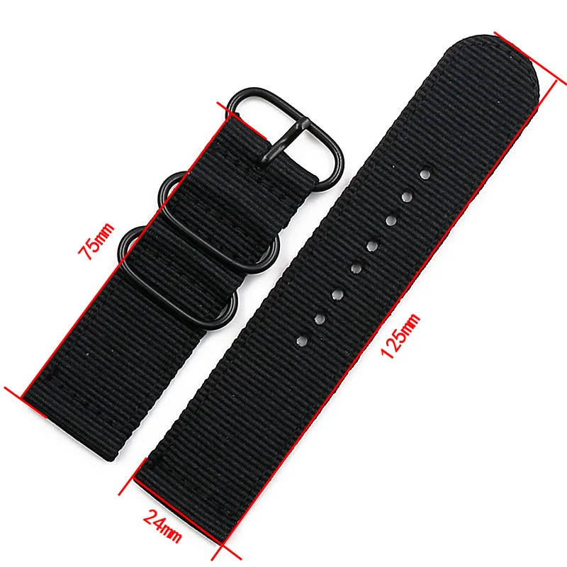 Nylon strap men's watch accessories pin buckle for Suunto core strap 24mm outdoor sports waterproof female bracelet watch band Nylon strap men's watch accessories pin buckle for Suunto core strap 24mm outdoor sports waterproof female bracelet watch band