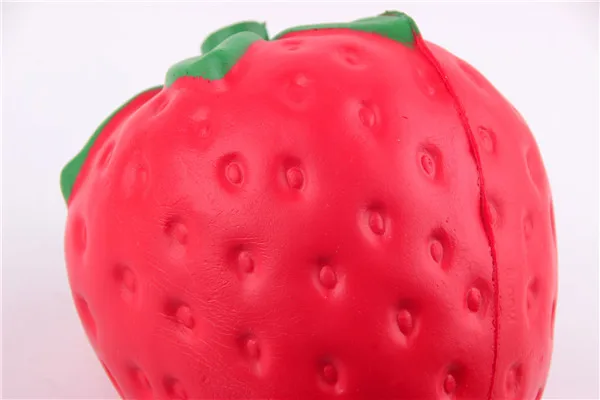 Big Jumbo Juicy Squishy Strawberry Fake Artificial Food Fruit Memory Foam Venting toys - 18