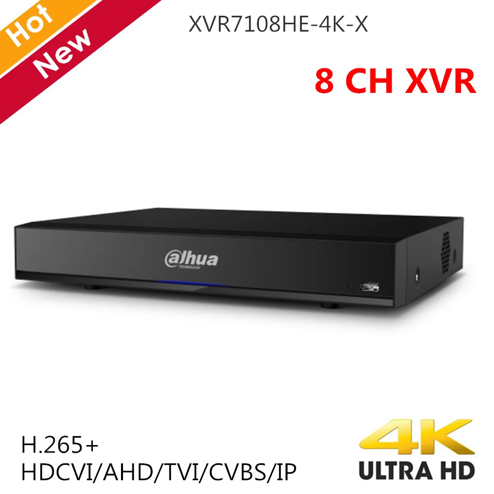 Цифровой видеорегистратор Dahua H.265 + 8-канальный цифровой 4K Mini 1U с двойным потоком