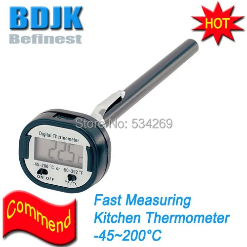 

Digital Kitchen Thermometer with Probe Instant Reading C/F Temperature Measurement