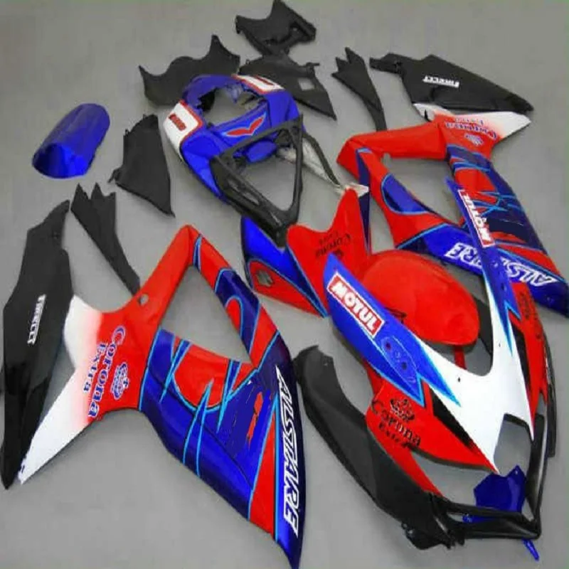 

ABS Fairings kits For GSXR600 GSXR750 08 09 10 R600 R750 K8 GSX-R600 GSXR 600 750 2008 2009 2010 red blue white black purple