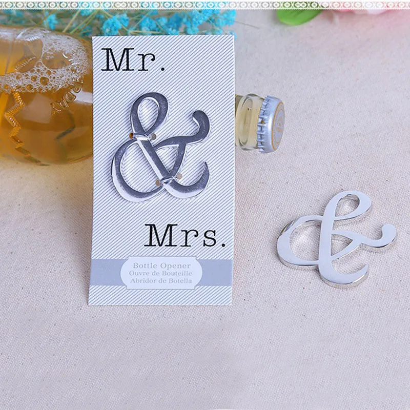 200PCS-Unique-Design-Mr-Mrs-Silver-Finished-Ampersand-Beer-Bottle-Opener-Wedding-Party-Souvenir-Gift