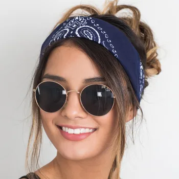 

Women's scarf Fashion headband Cotton totem printing scarf