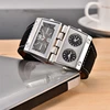 Oulm HP9525 Double Dial Unique Men's Watches Three Time Zone Big Size Male Sport Watch Leather Men Quartz Wristwatches ► Photo 2/6