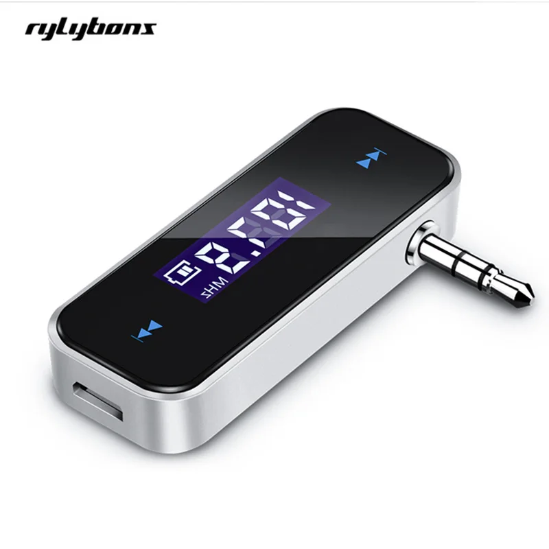 Mini Wireless Transmitter 3.5mm In-car Music Audio FM Transmitter For iPhone 4 5 6 6S Plus Samsung iPad Car MP3 Transmitter-1