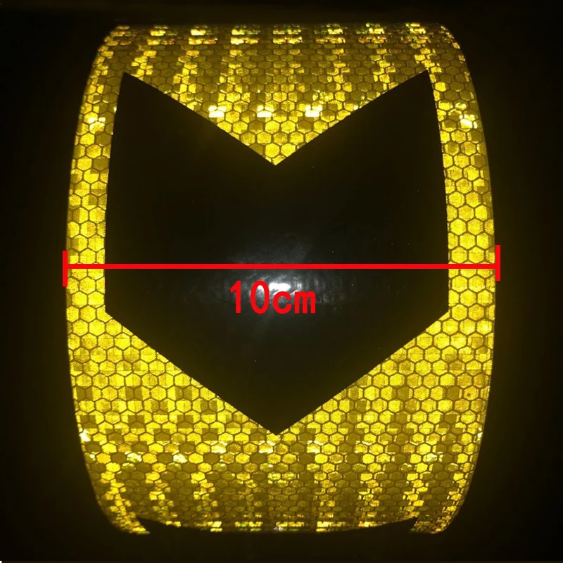 10cmx5m High quality Safety Reflective Warning Tape Conspicuity Film Sticker Multicolor