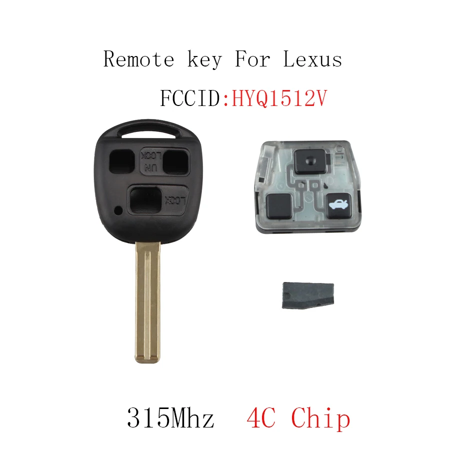 Buy 2pcs*315Mhz Remote key For Lexus ES300 2002 2003