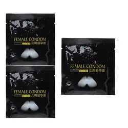 2 шт Прозрачный Женский презервативы для взрослых чувственный оргазм латекс смазка, Эротическая игрушки новые