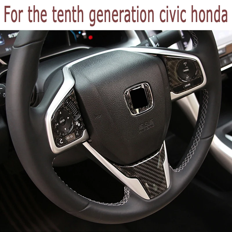 Авто Стайлинг 3D наклейки из углеродного волокна для Honda Civic 2018 2019 2016 2017 10th