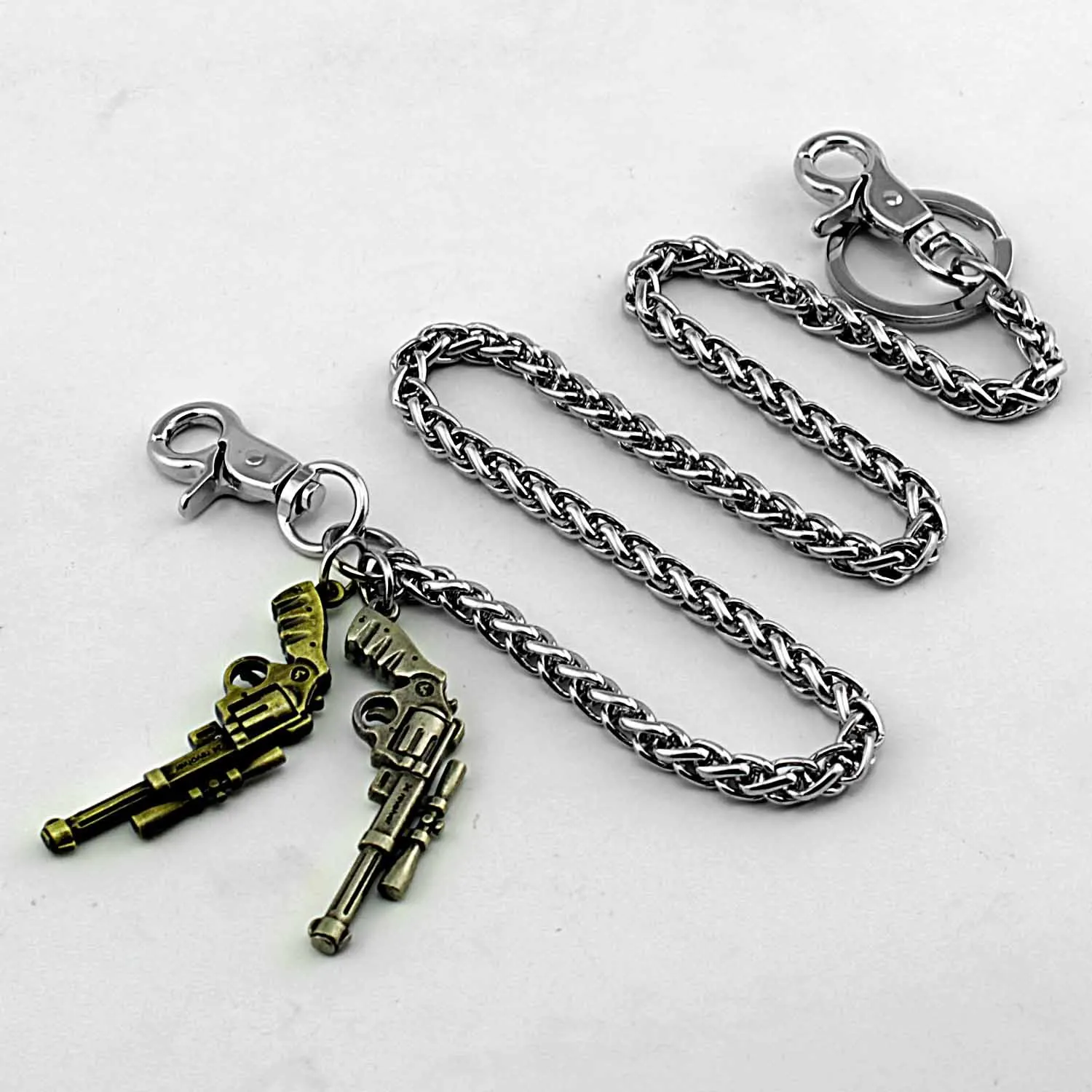 Heavy Gothic Pants Trousers Jean Wallet Chain Ghost Rock Punk Hip pop