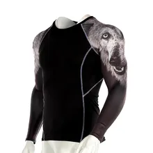 Perimedes Мужская Фитнес-плотно для йоги фитнес Мягкая футболка быстросохнущая спортивная печать eoprene потогонный костюм для сауны Топ блузка# g45