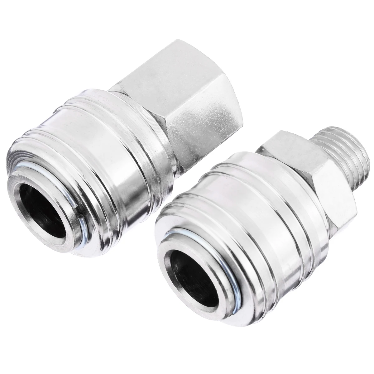 Mayitr 6pcs Euro Air Hose Compressor Fittings Connector High Pressure Male Quick Release 1/4" BSP