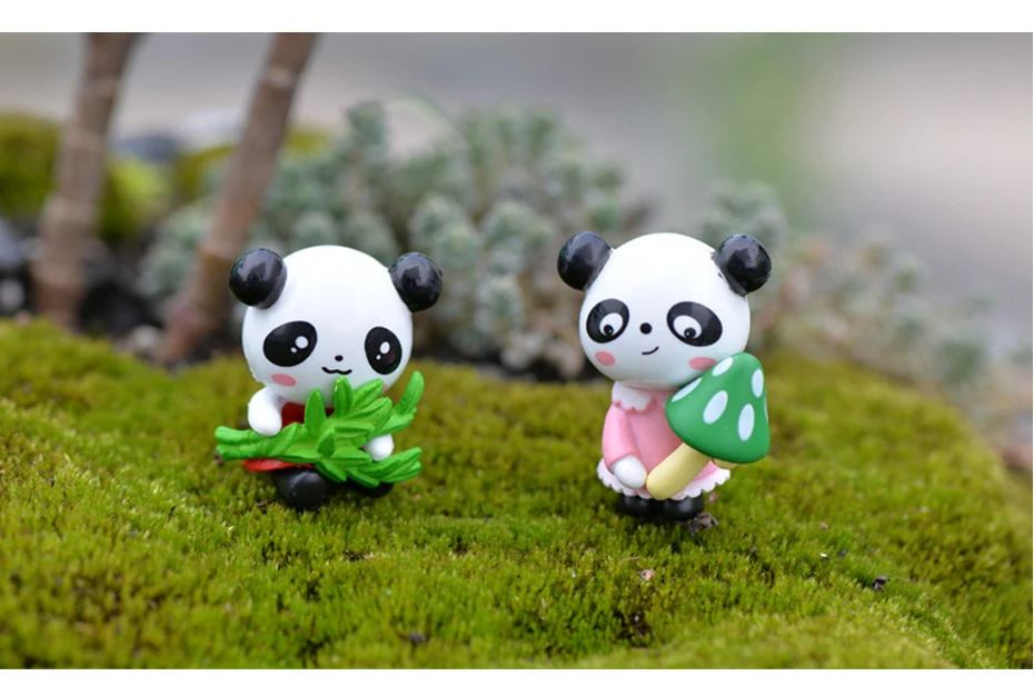 Кунг-фу футбол панда Фея Сад миниатюрные игрушки DIY материал украшение дома аксессуары микро пейзаж детская комната украшения