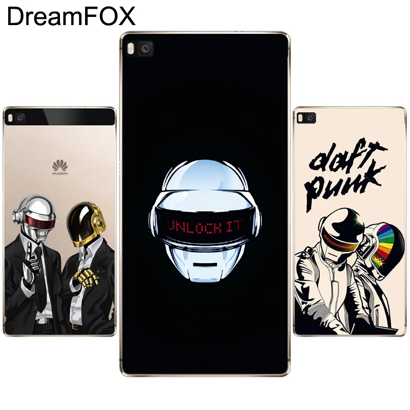 DREAMFOX M446 Daft панк Мягкий ТПУ силиконовый чехол для Huawei P8 P9 P10 Lite Plus 2017 Honor 8 Pro 9 6X |
