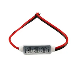 Dimmer LED Strip RGB Controller DC 12V 24V Mini Dimmer LED Single Color Controller for 5050 3528 5730 LED Strip Light