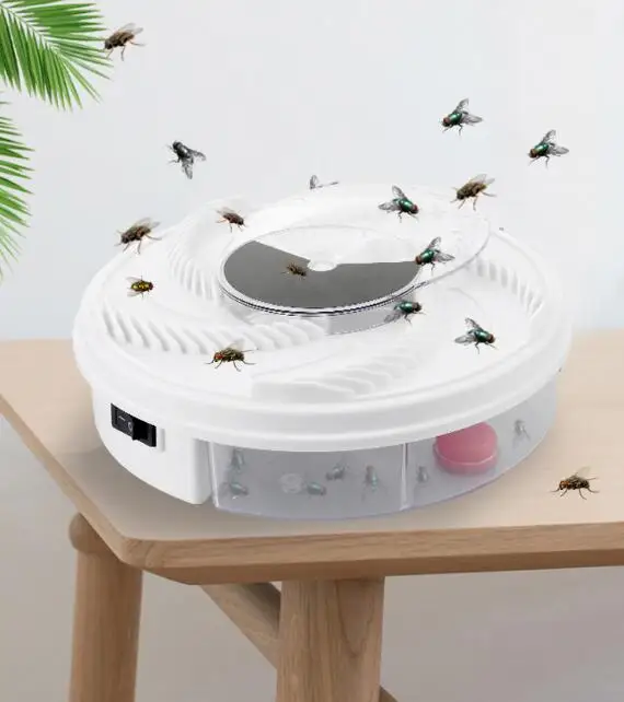 

Drop shipping Electric Fly Trap Device with Trapping Food - WHITE USB CABLE